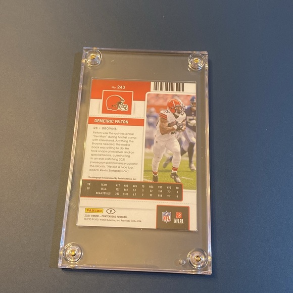 2021 Panini Contenders Demetric Felton Rookie Card- Cleveland Browns - Picture 2 of 2